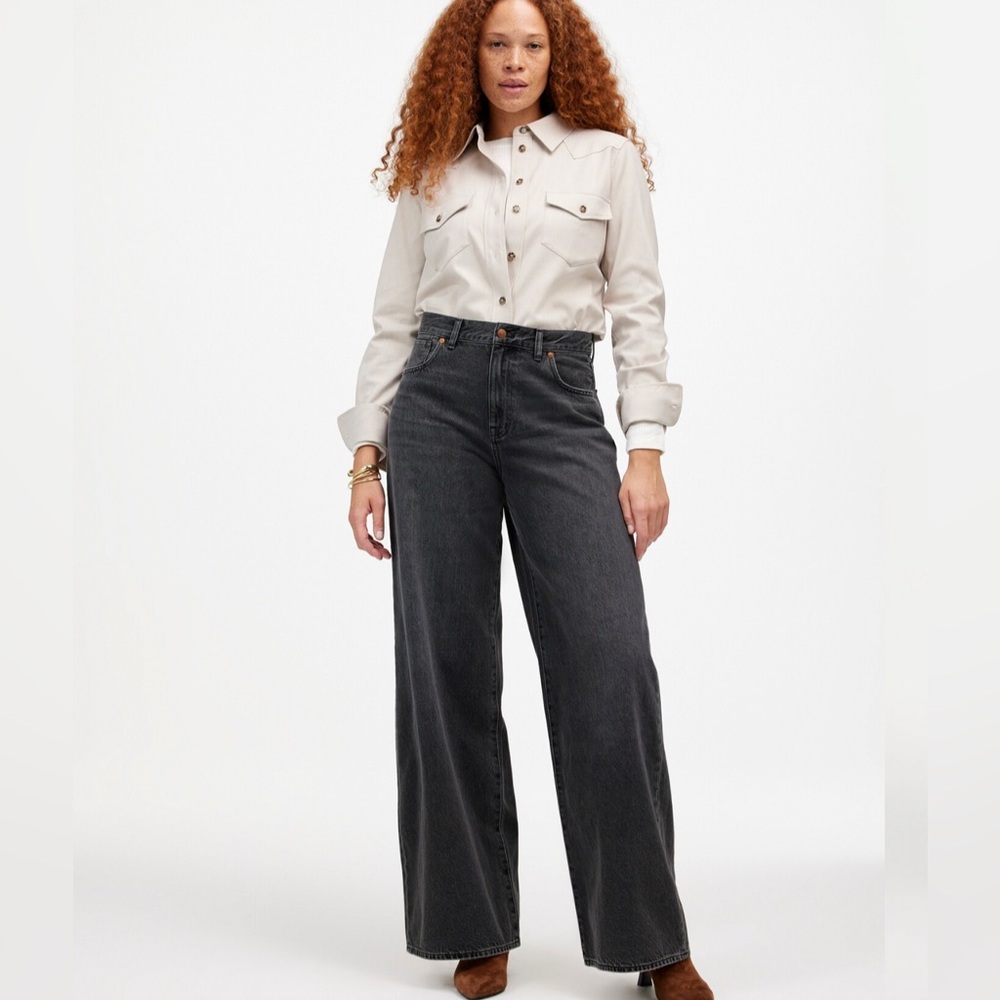 Madewell Super Wide Leg Jeans in Kingswood Wash Size 31